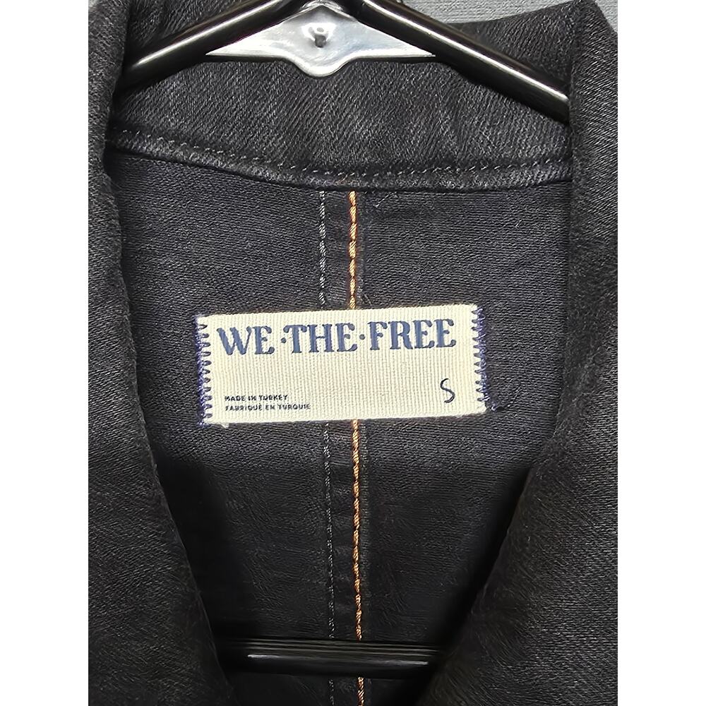 Free People We The Free Jayde Flare Jumpsuit Black Mamba Denim Size Small - Picture 4 of 9